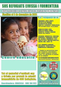 Campanya de recollida de material humanitari de SOS refugiats Eivissa i Formentera per a Atenes